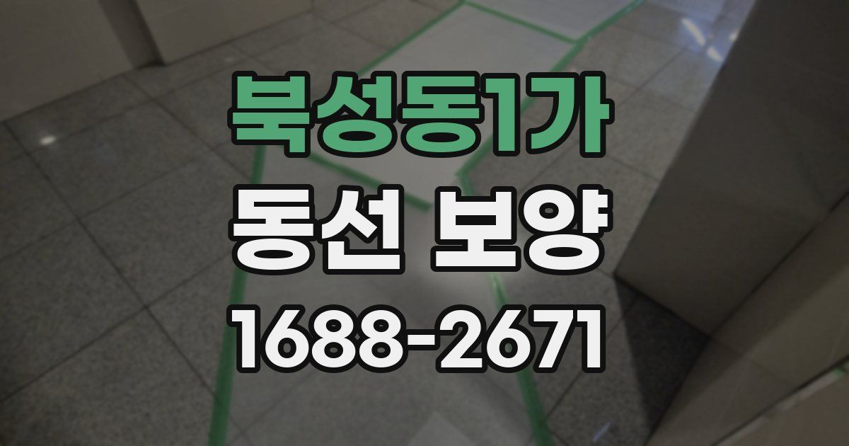 북성동1가 동선 보양