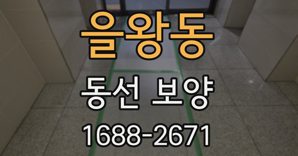 을왕동 동선 보양