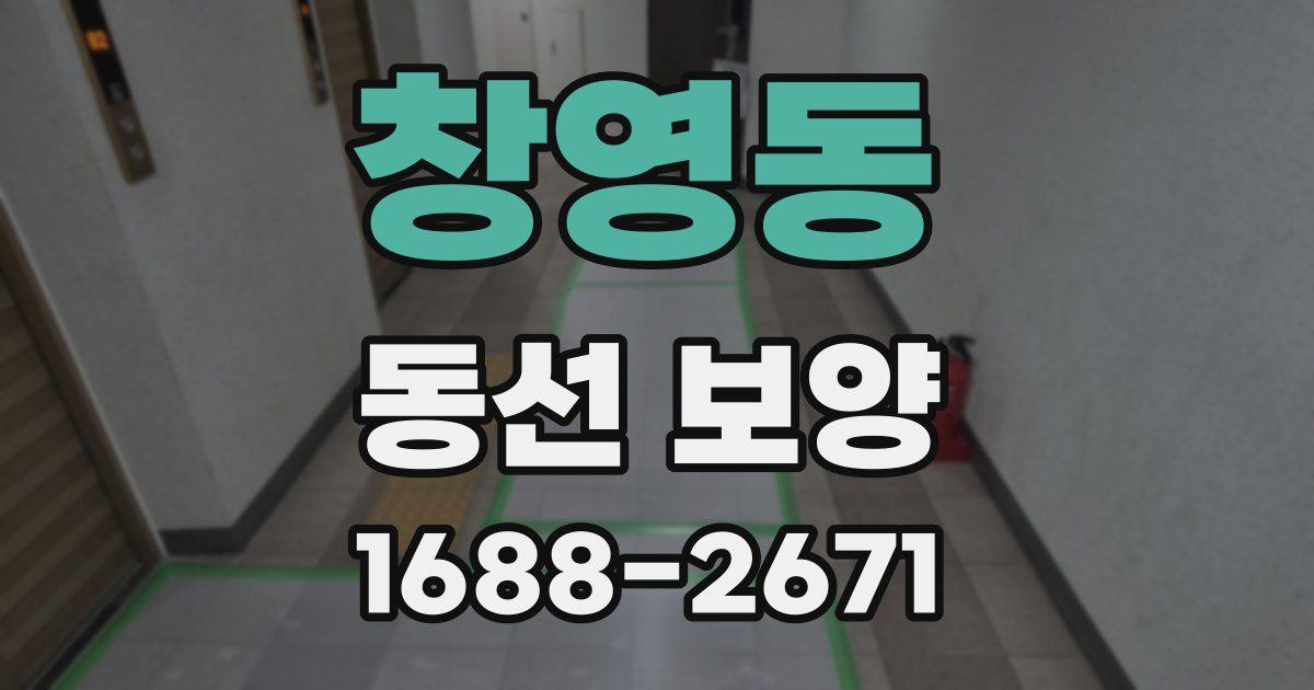 창영동 동선 보양