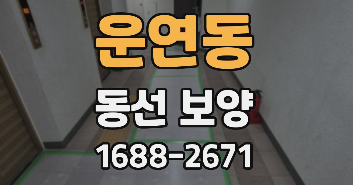 운연동 동선 보양
