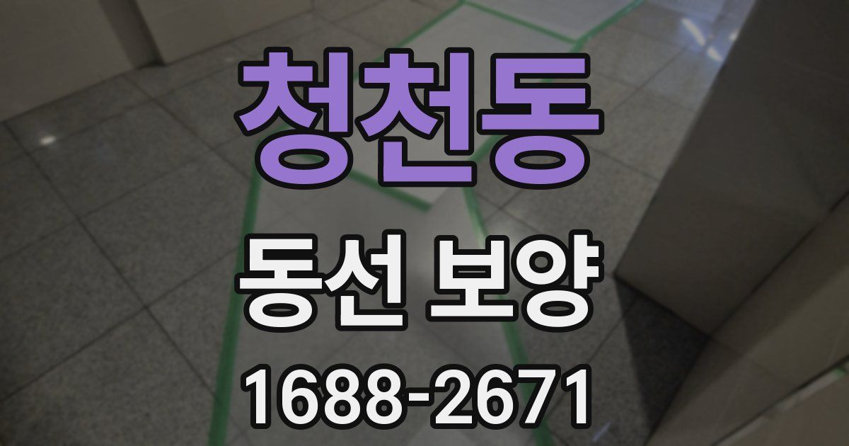 청천동 동선 보양