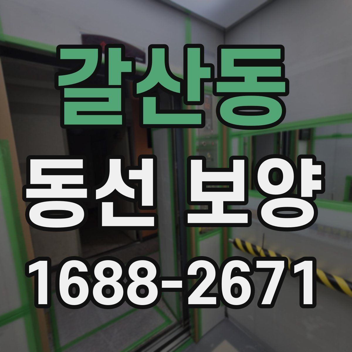 갈산동 동선 보양 작업이 필요한 대표 상황
