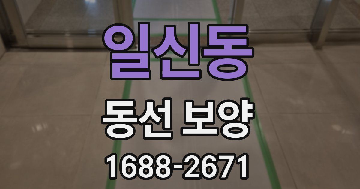 일신동 동선 보양
