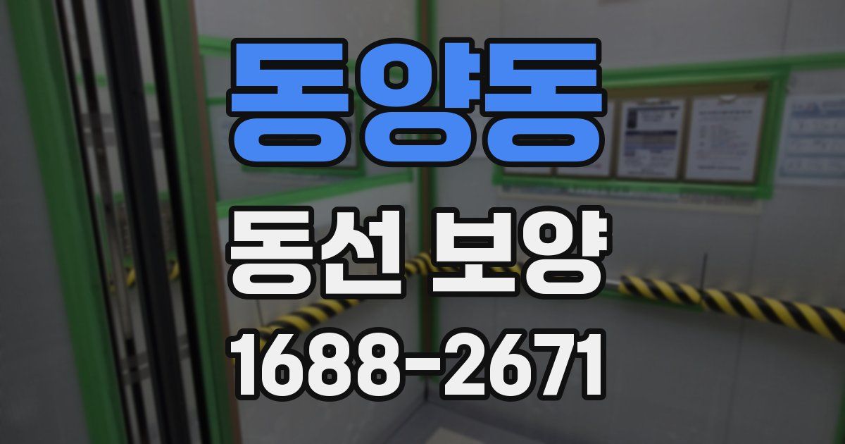 동양동 동선 보양
