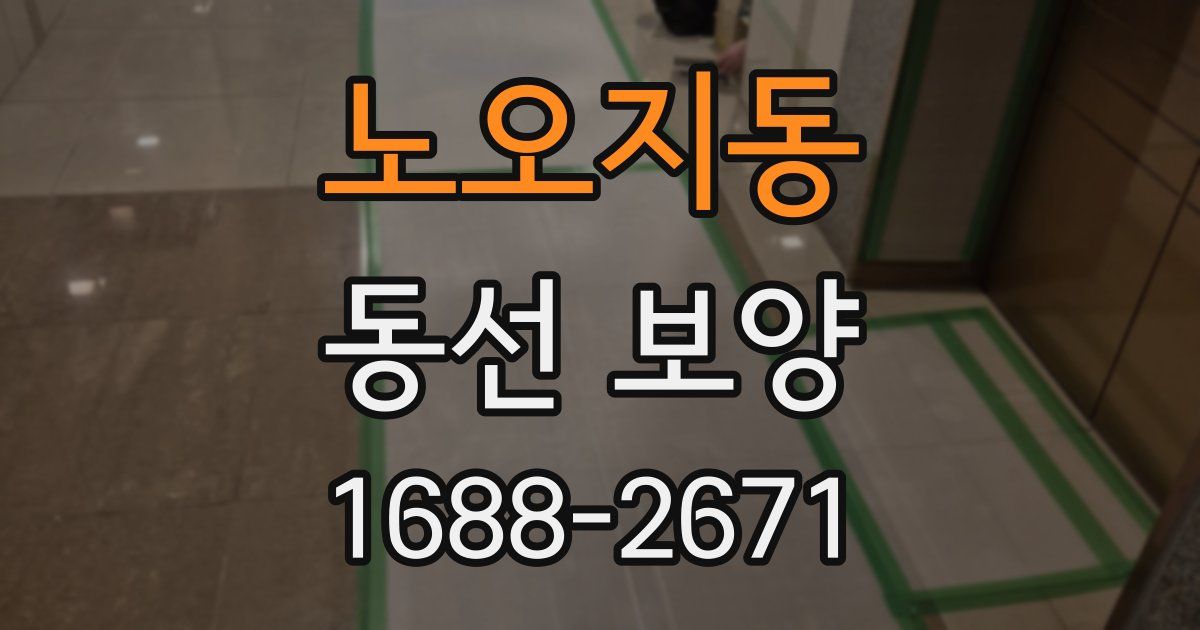 노오지동 동선 보양