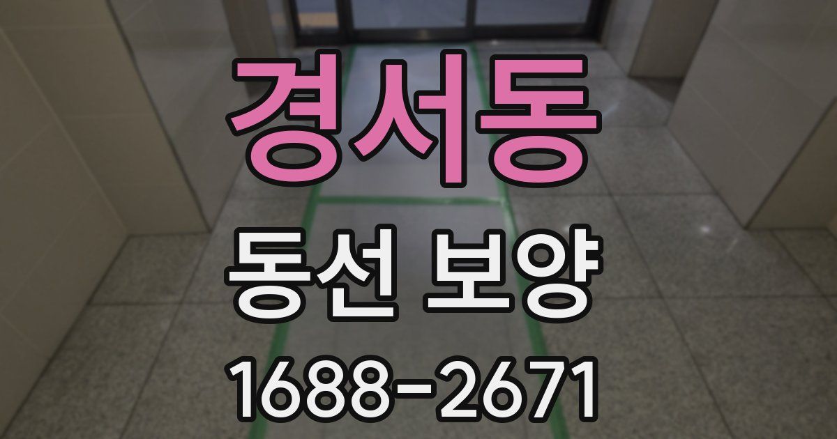 경서동 동선 보양