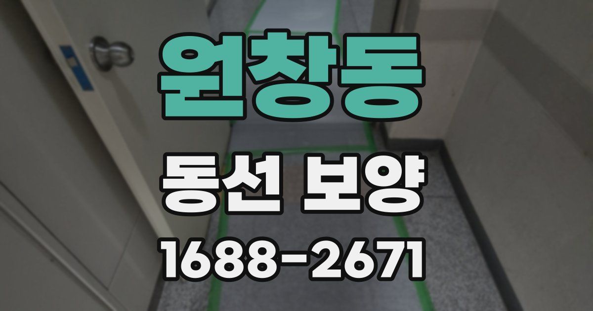 원창동 동선 보양