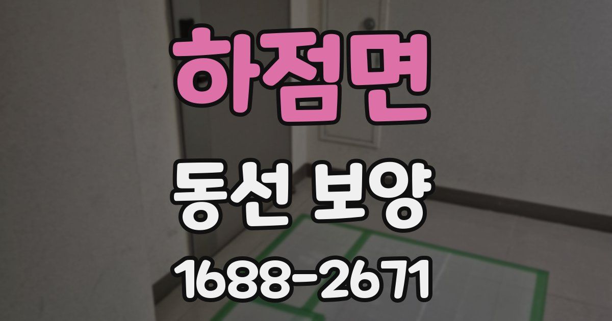 하점면 동선 보양
