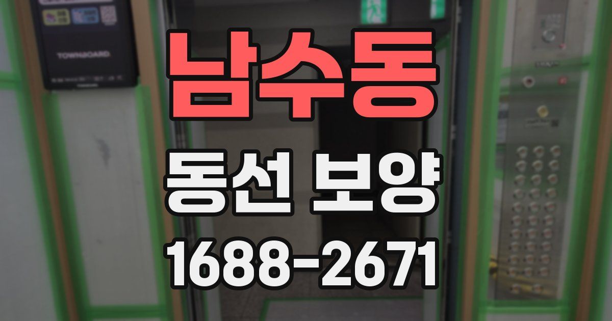 남수동 동선 보양