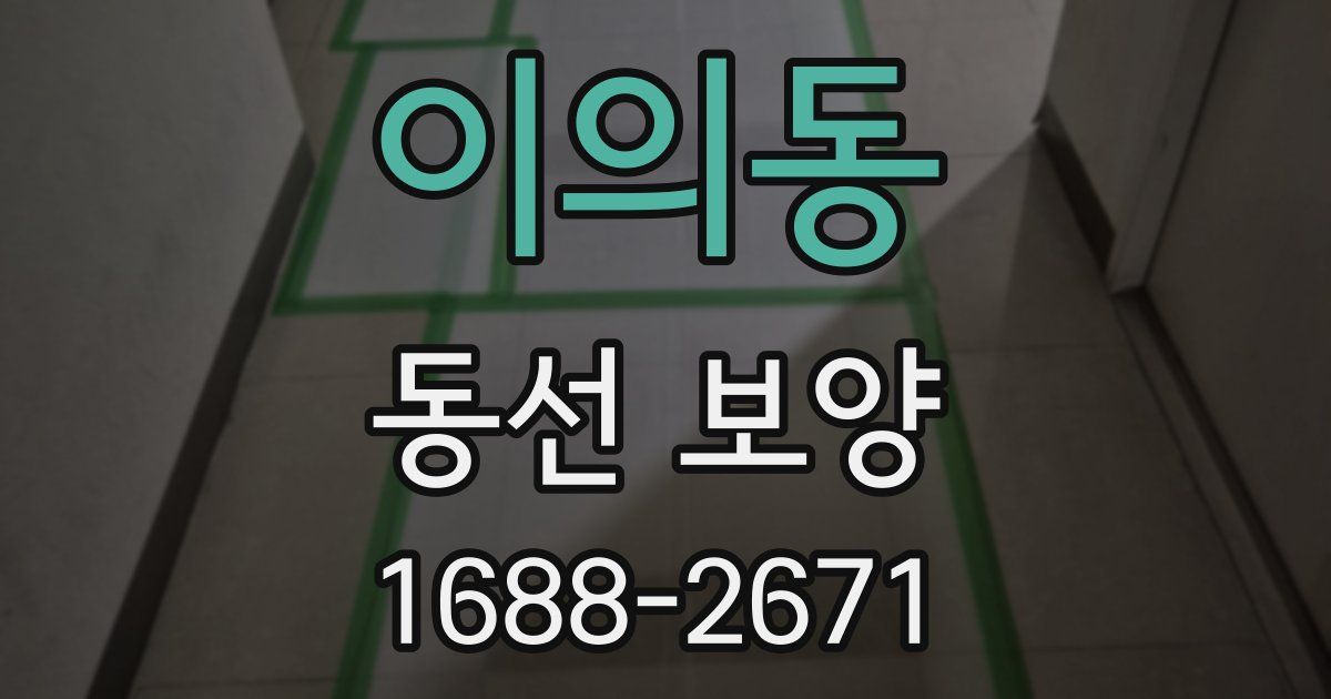 이의동 동선 보양
