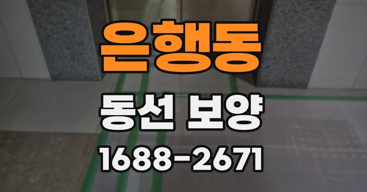 은행동 동선 보양