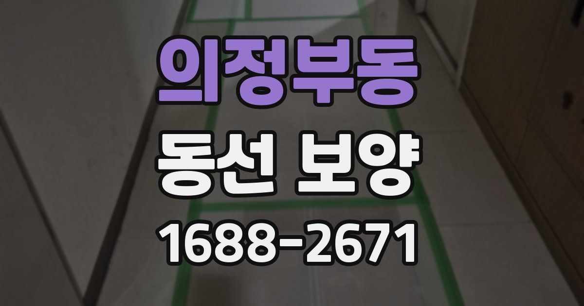 의정부동 동선 보양
