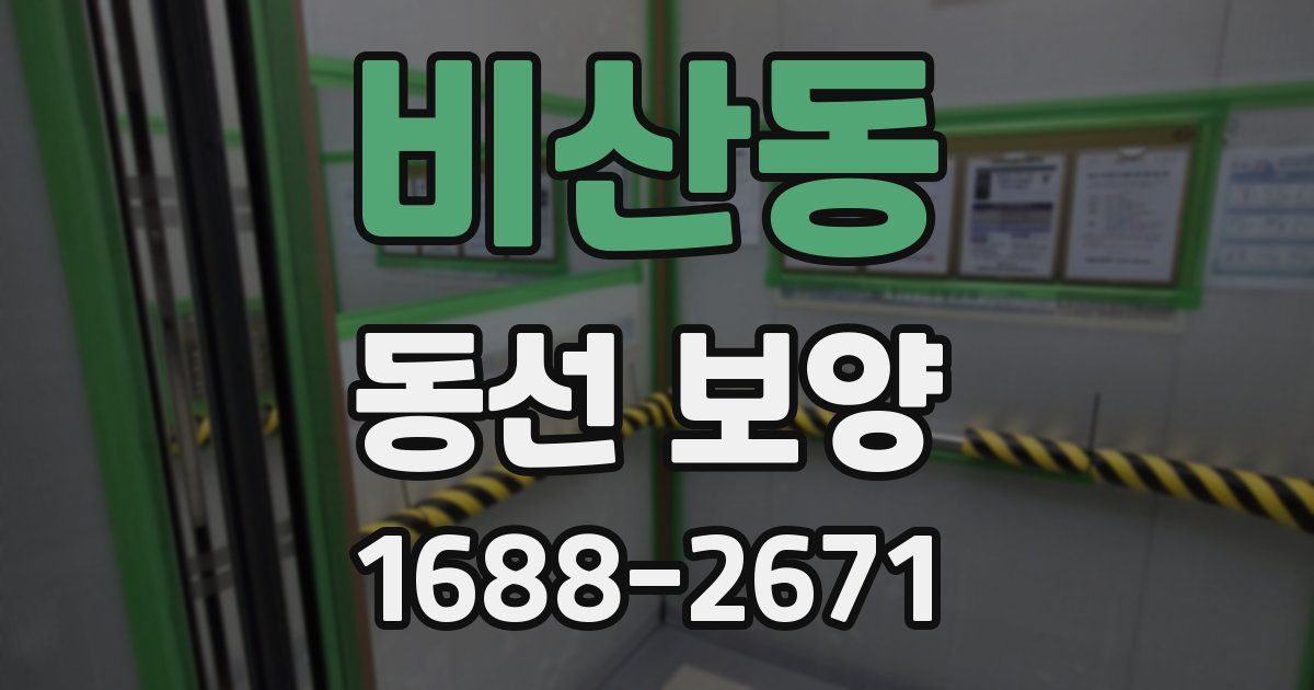 비산동 동선 보양
