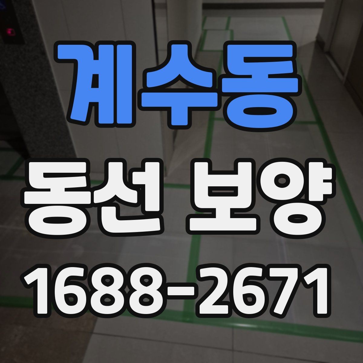 계수동 동선 보양 현장별로 달라지는 작업 포인트