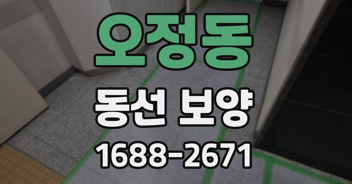 오정동 동선 보양
