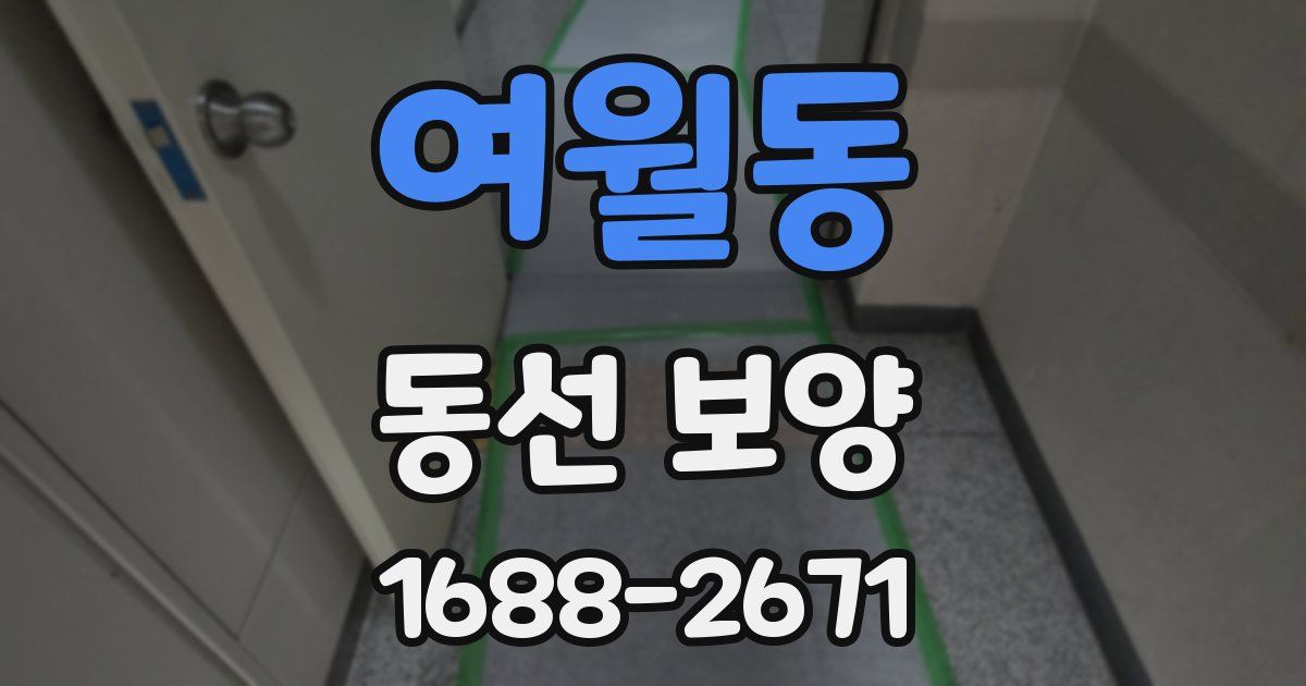 여월동 동선 보양