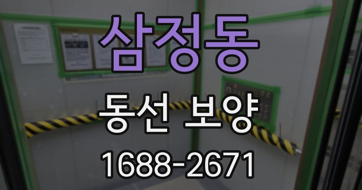 삼정동 동선 보양