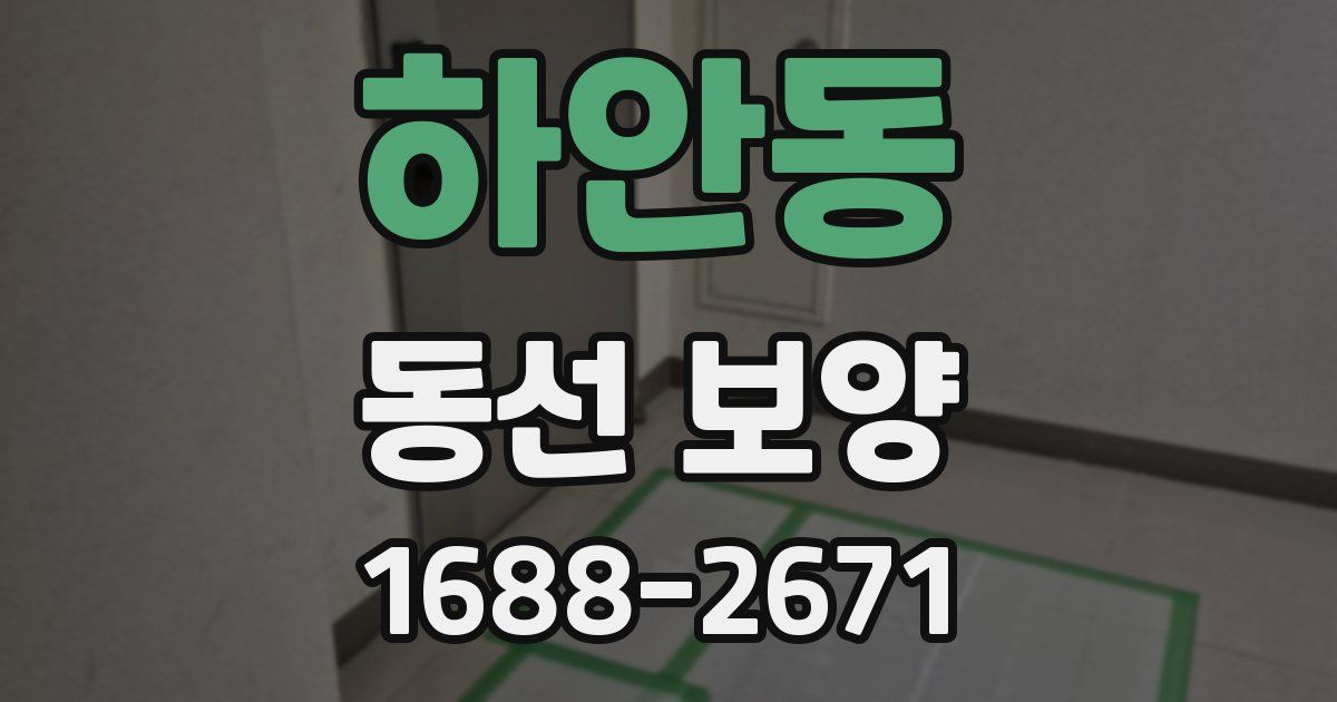 하안동 동선 보양