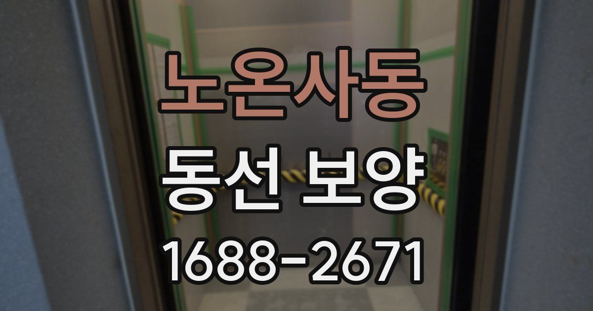 노온사동 동선 보양