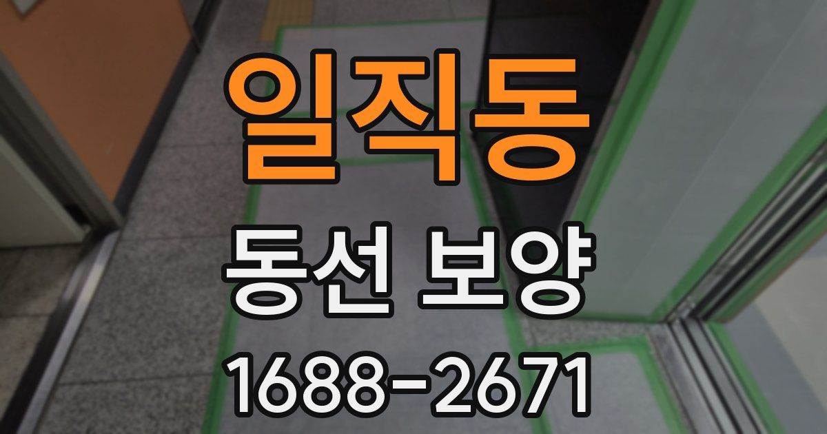 일직동 동선 보양