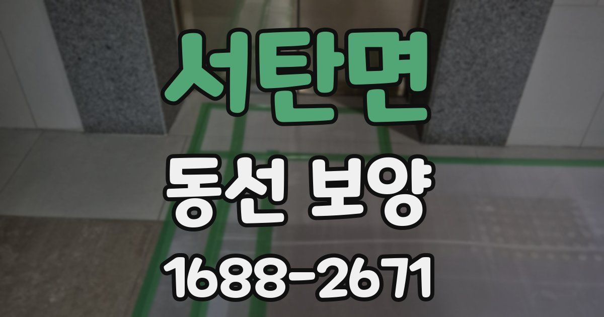 서탄면 동선 보양