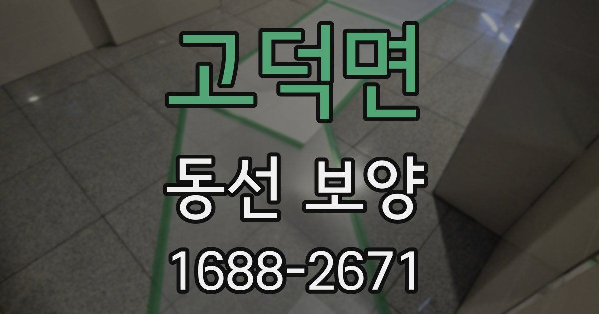 고덕면 동선 보양