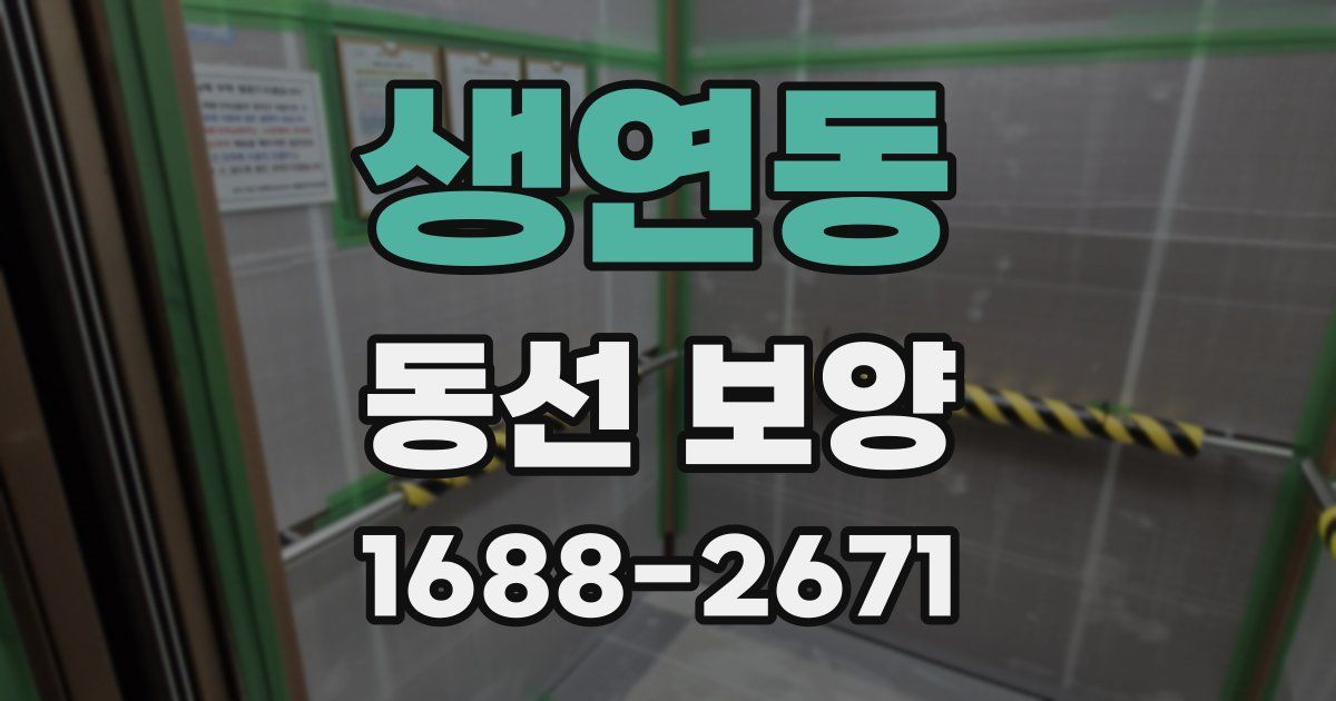 생연동 동선 보양