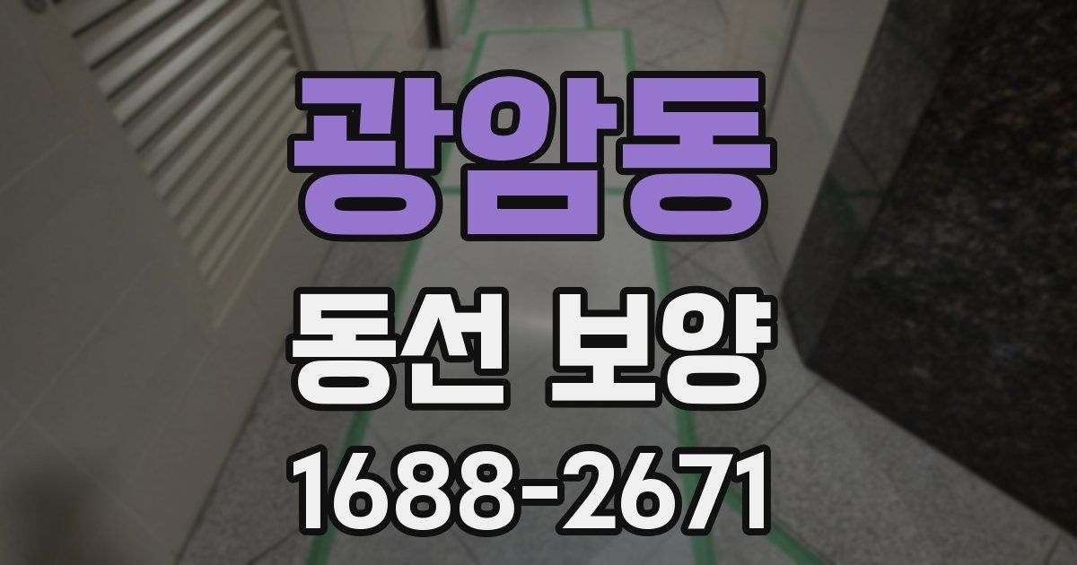 광암동 동선 보양