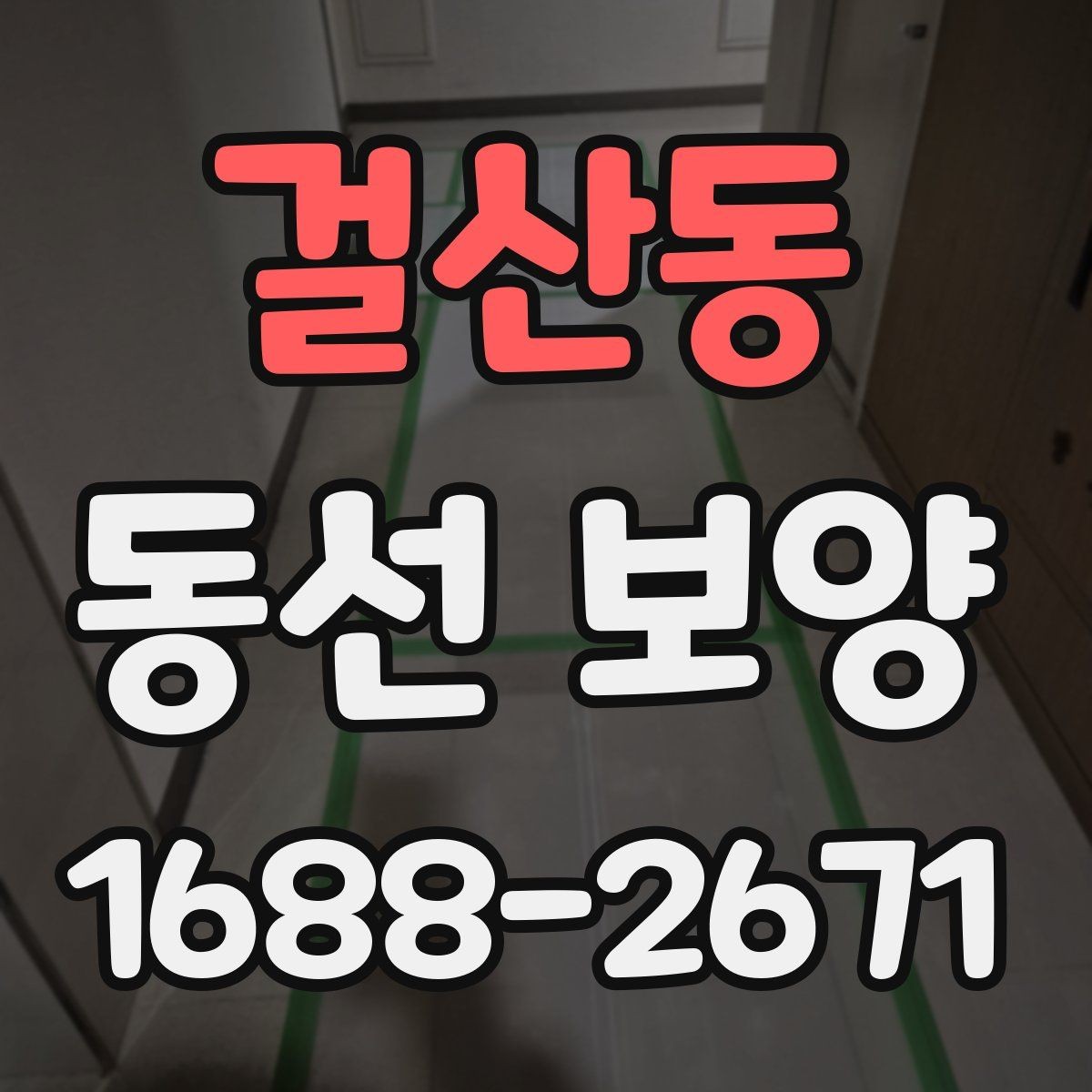 걸산동 동선 보양 작업 전후로 비교해 보는 변화
