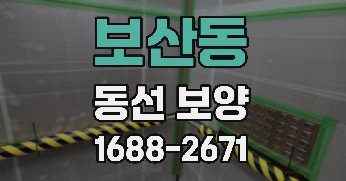 보산동 동선 보양