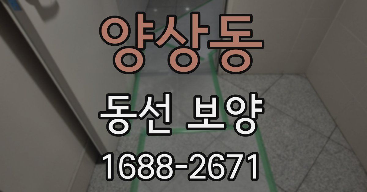 양상동 동선 보양