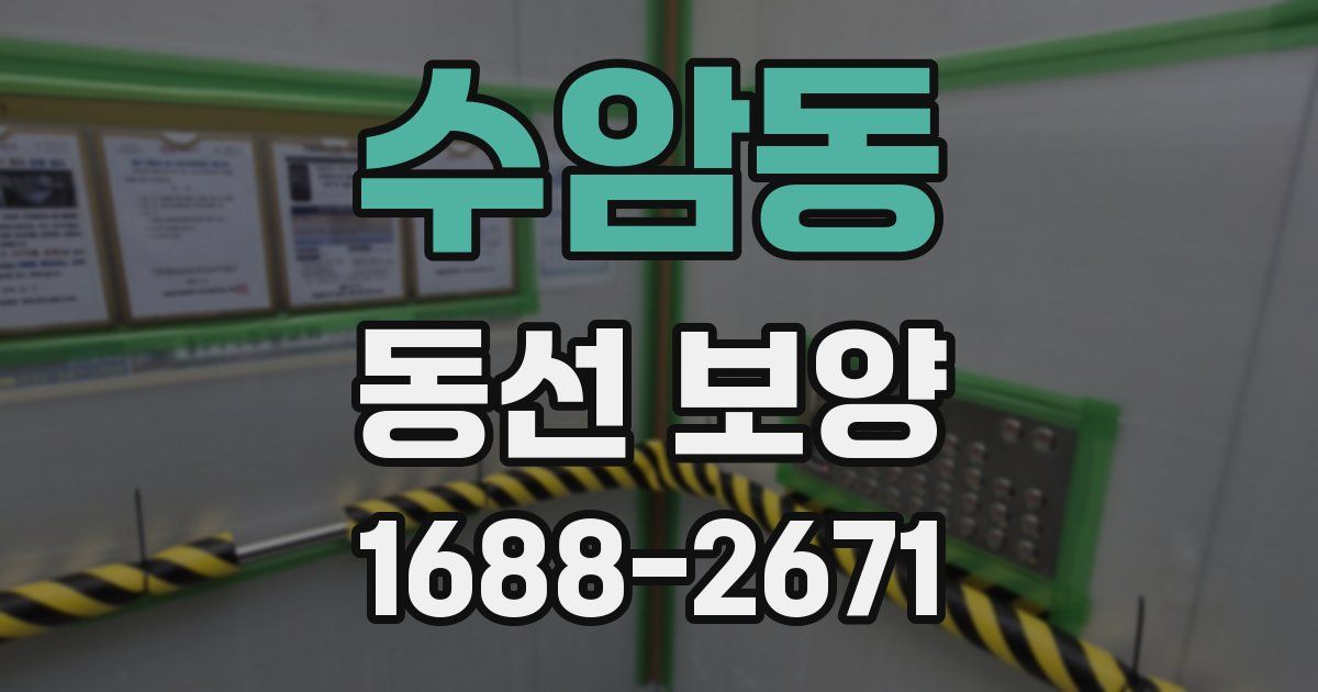수암동 동선 보양