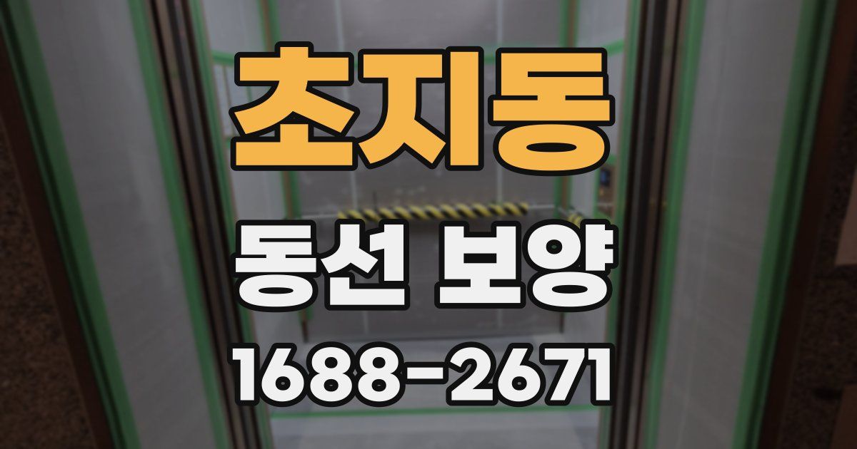 초지동 동선 보양
