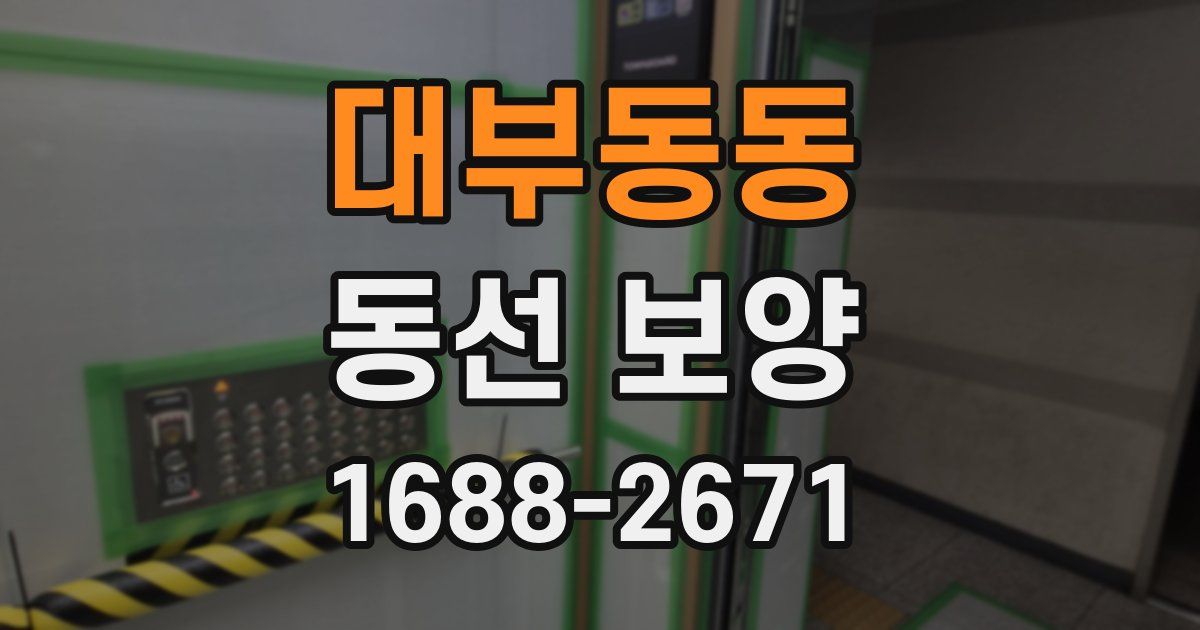 대부동동 동선 보양