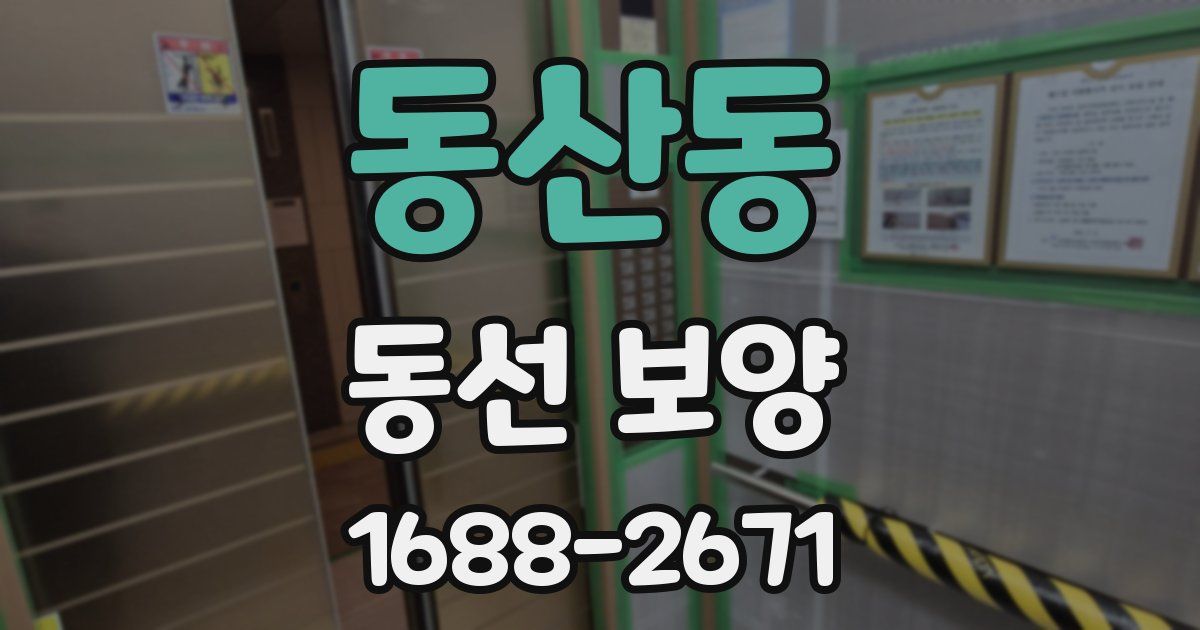 동산동 동선 보양