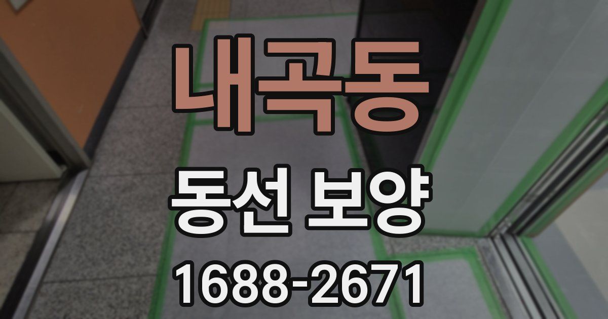 내곡동 동선 보양