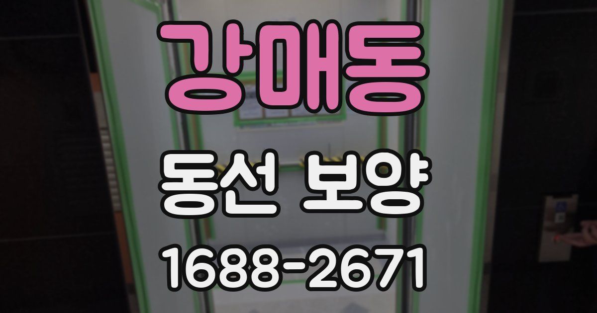 강매동 동선 보양
