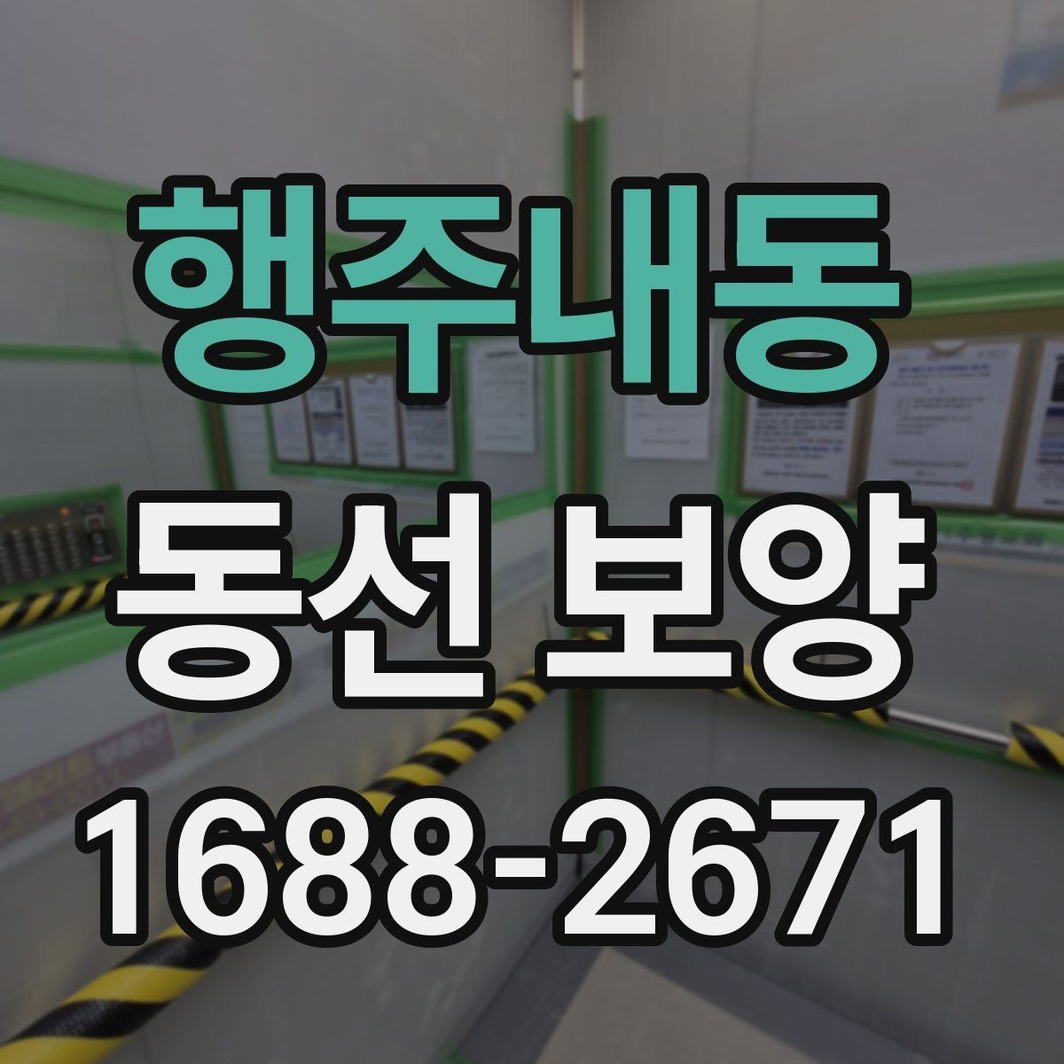 행주내동 동선 보양 작업이 필요한 대표 상황