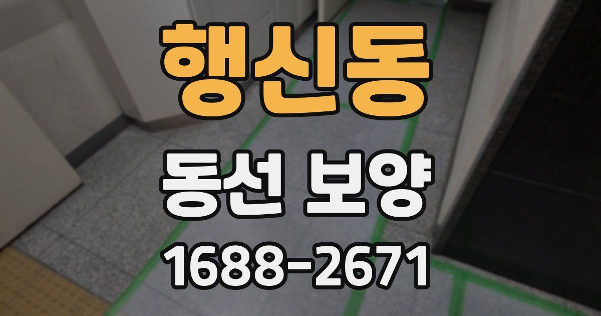 행신동 동선 보양