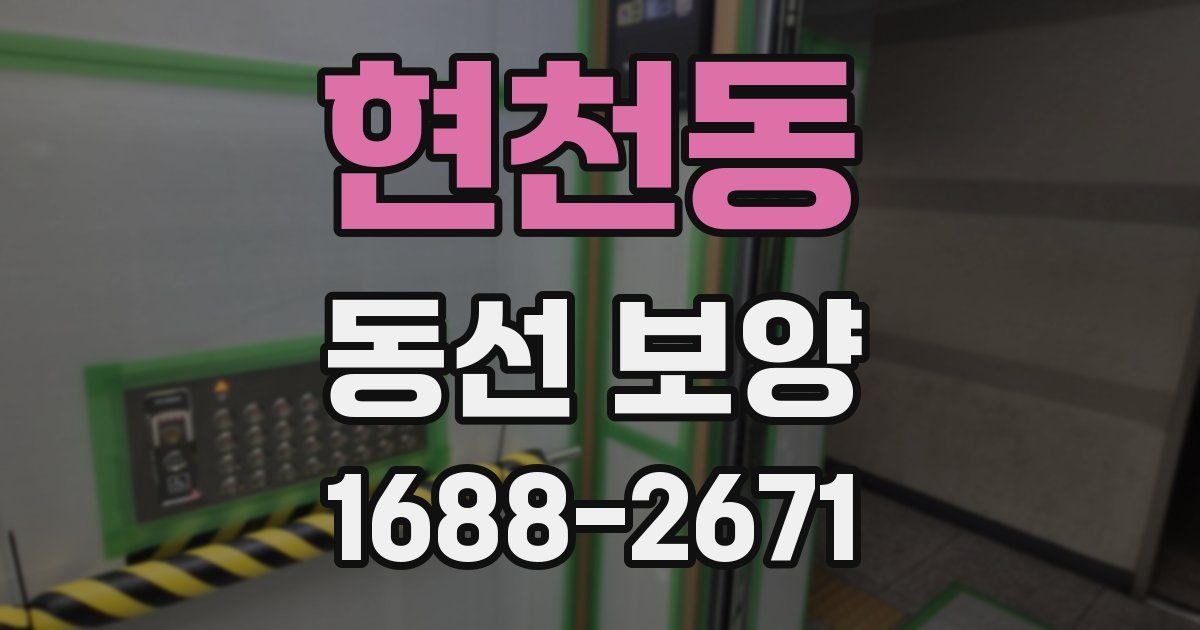 현천동 동선 보양