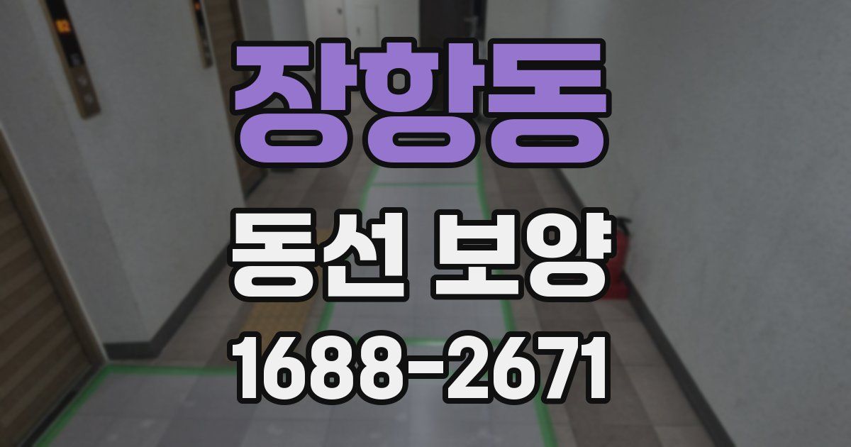 장항동 동선 보양