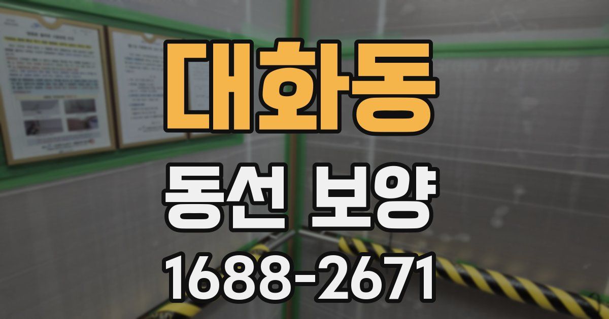 대화동 동선 보양