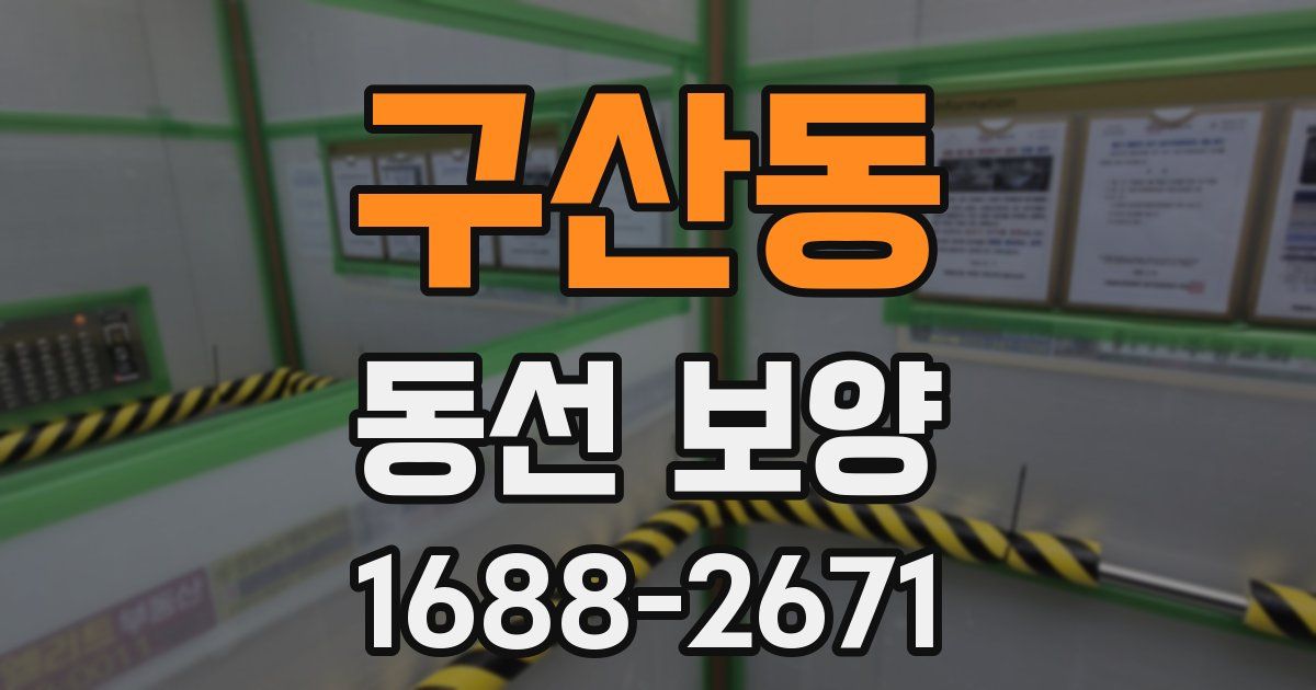 구산동 동선 보양
