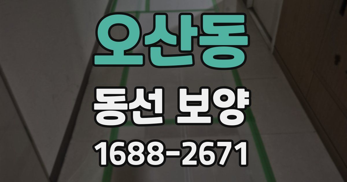 오산동 동선 보양