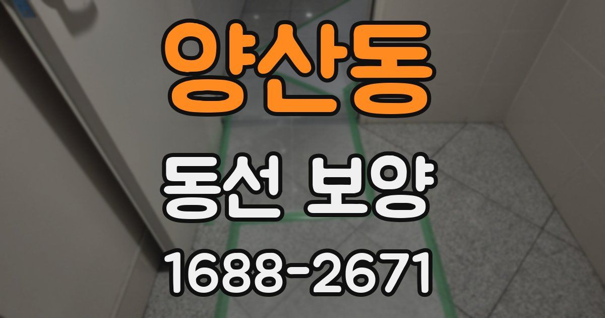 양산동 동선 보양