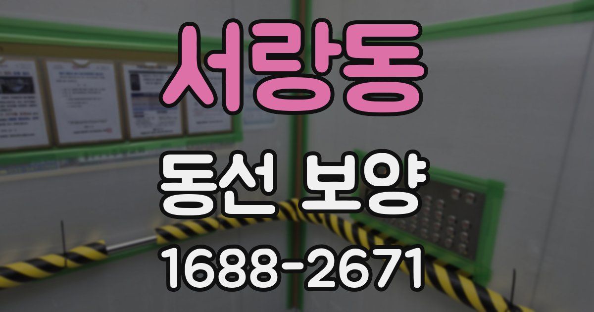 서랑동 동선 보양