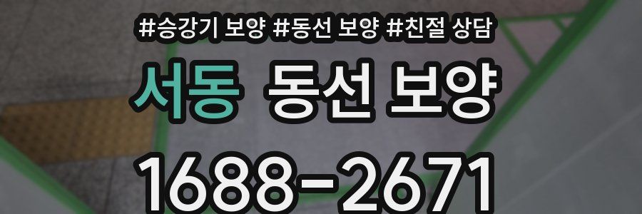서동 동선 보양