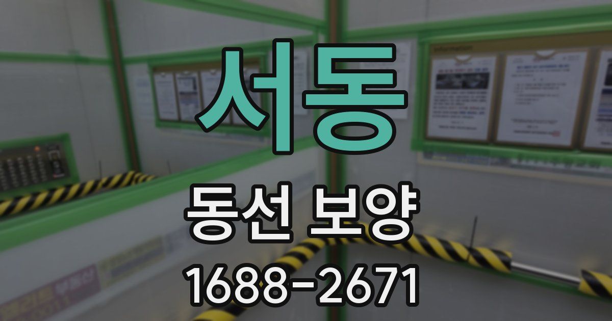 서동 동선 보양