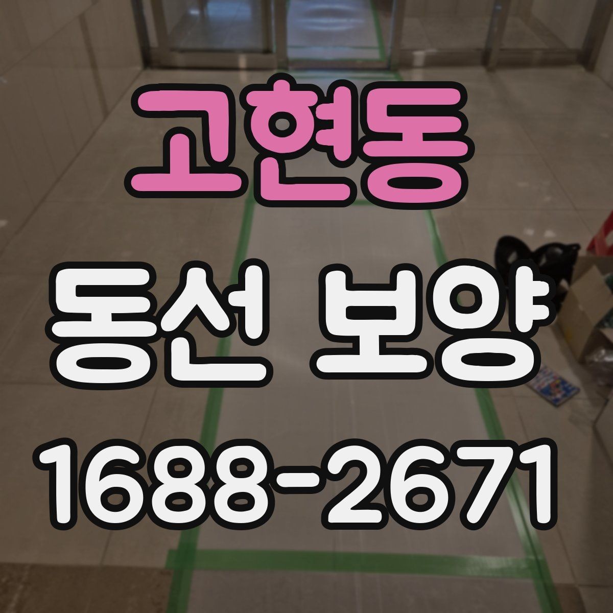 고현동 동선 보양 공정이 필요한 이유 살펴보기