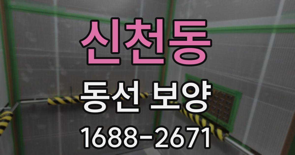 신천동 동선 보양